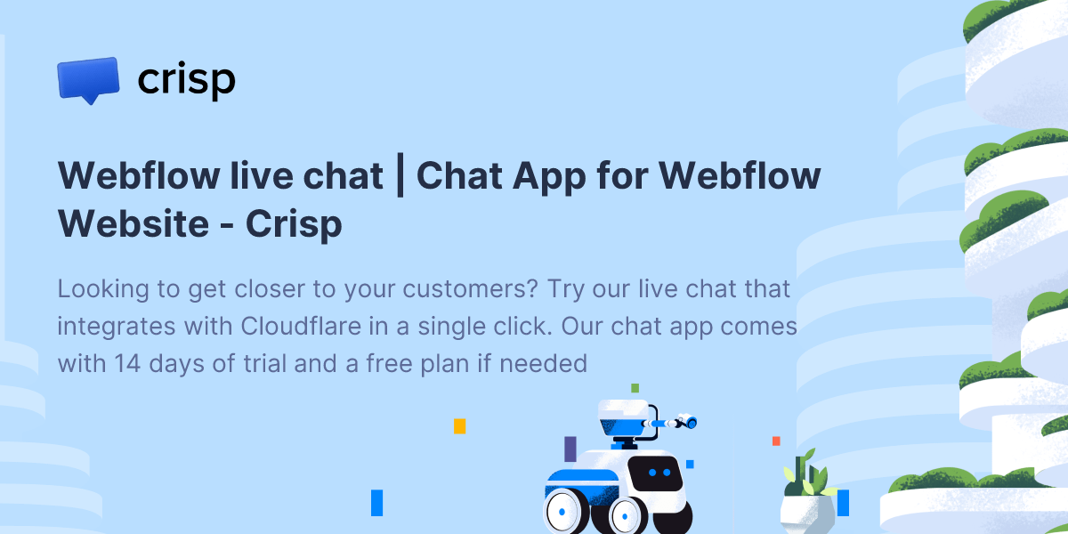 Webflow live chat | Chat App for Webflow Website - Crisp
