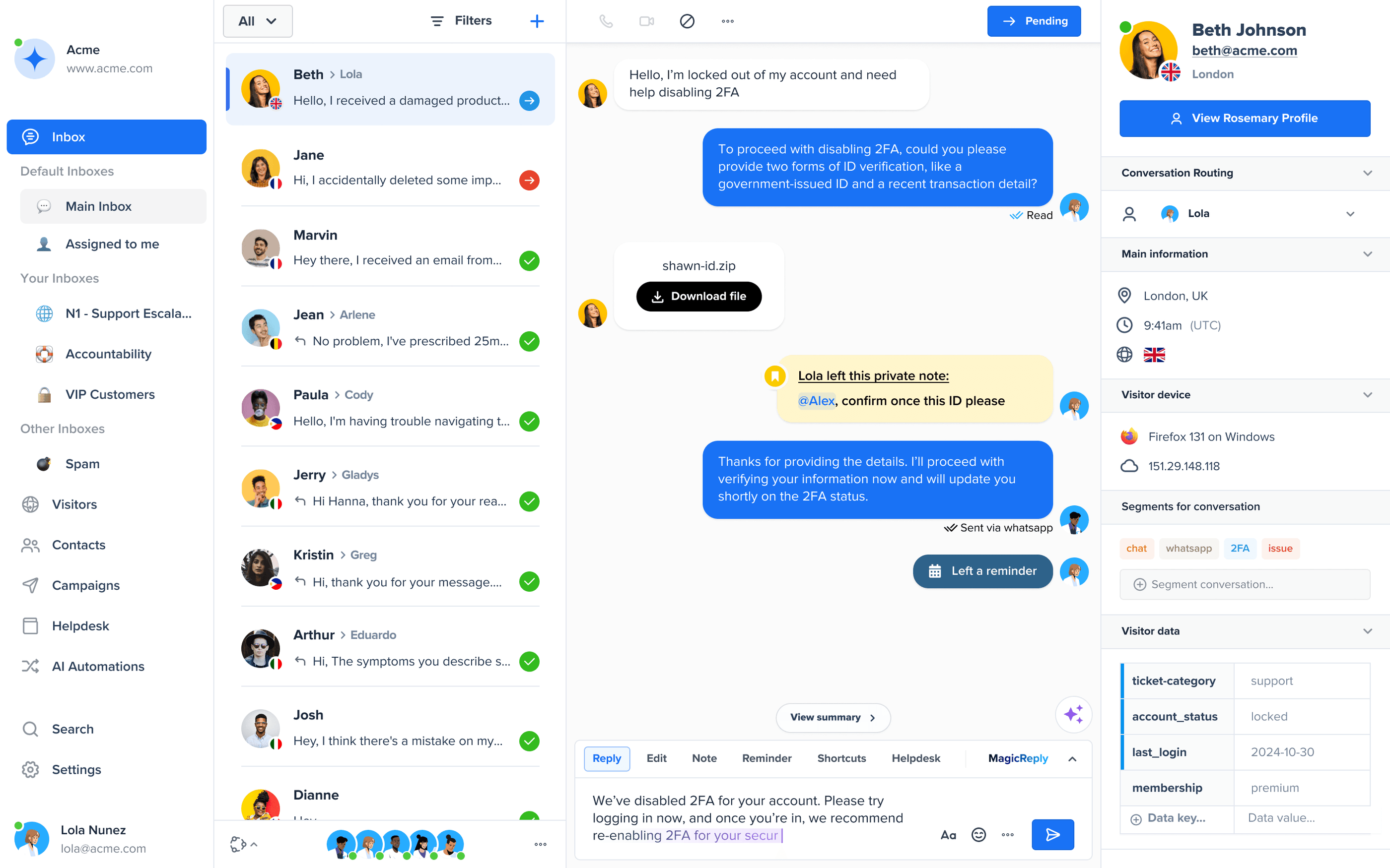 AI Chat Interface for Automated Client Conversations and Lead Engagement AI live chat and conversational automation interface used for real-time customer support and lead engagement