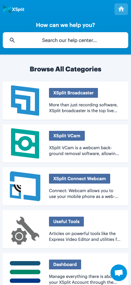 XSplit knowledge base example