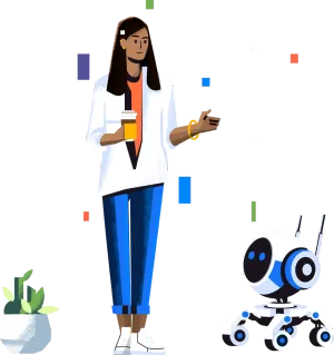 widget-choose-provider-woman-with-robot