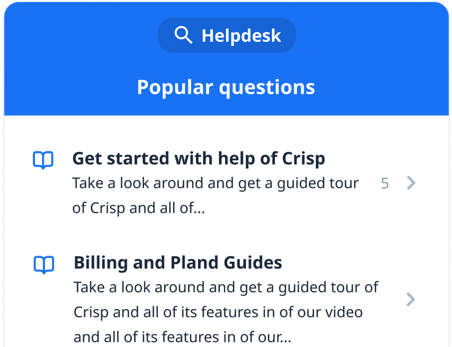The Knowledge base software for a Crisp Knowledge Management - Crisp