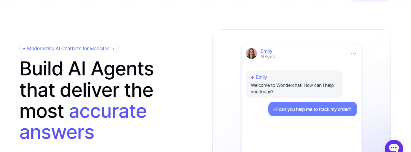 Wonderchat AI Agent for Support Automation