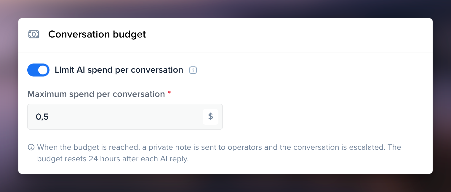 https://crisp.chat/static/blog/content/images/2026/05/crisp-ai-agent-conversation-budget-limit.png