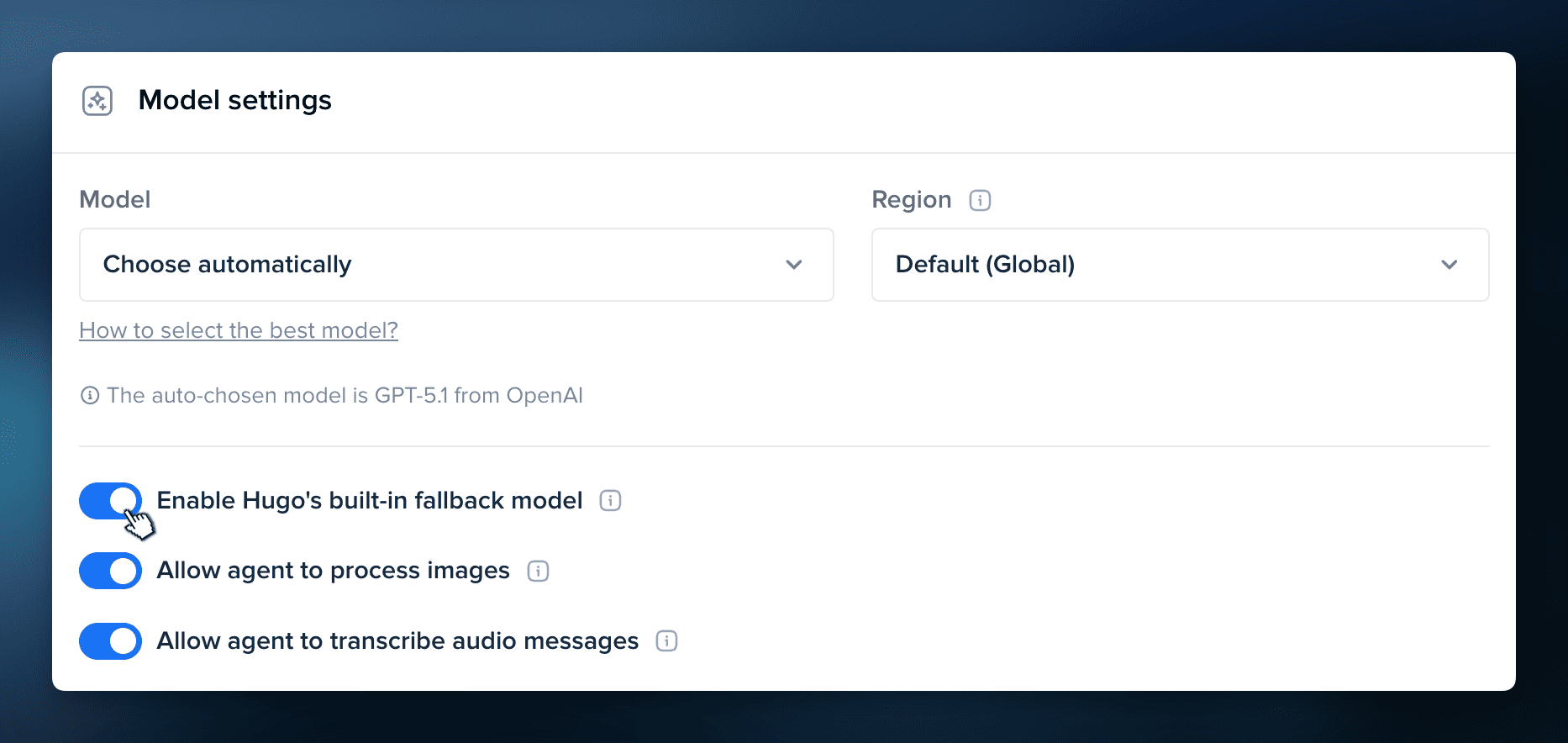 https://crisp.chat/static/blog/content/images/2026/06/crisp-hugo-ai-agent-model-settings-fallback-2.png