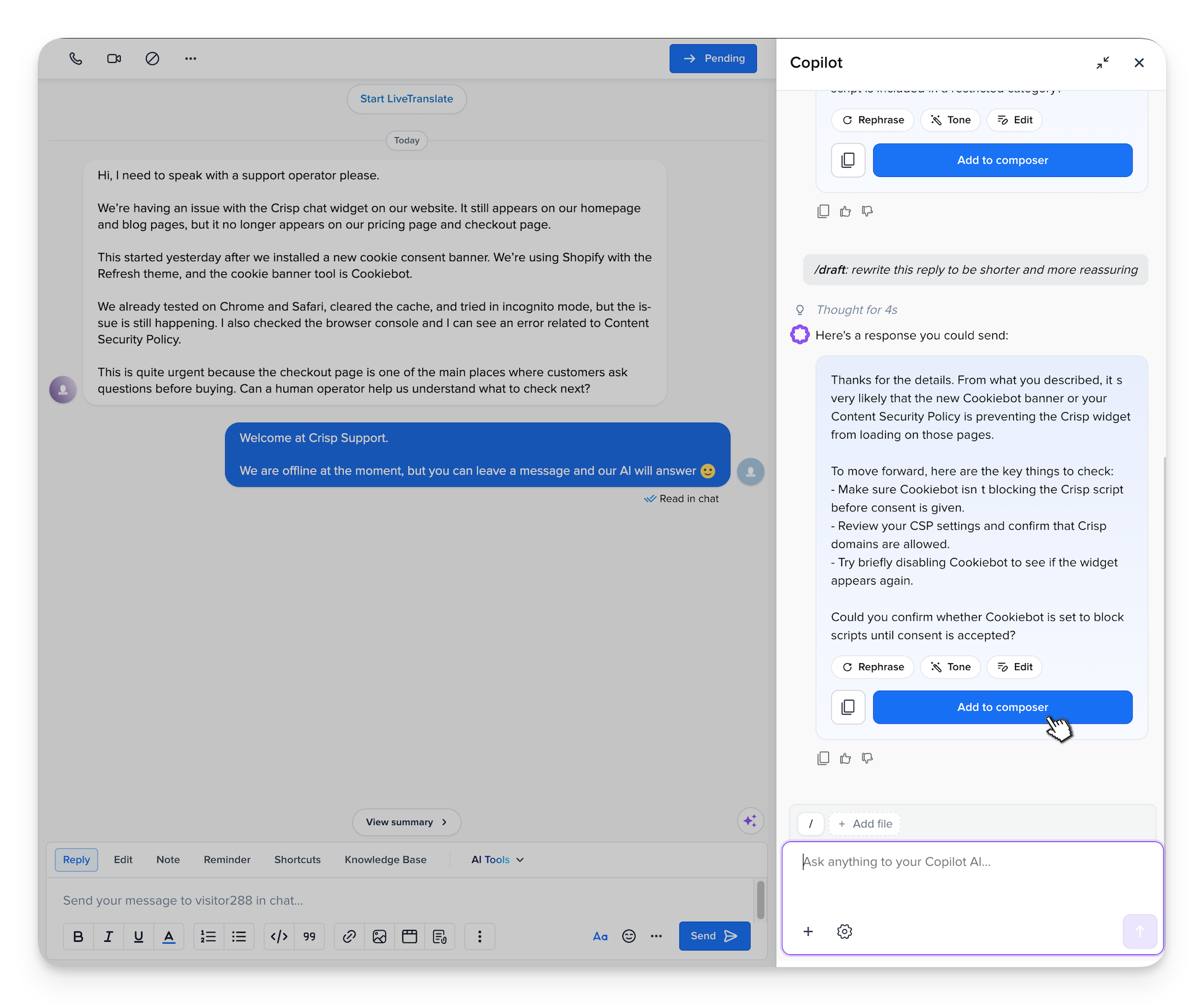 https://crisp.chat/static/blog/content/images/2026/07/hugo-copilot-draft-reply-add-to-composer-crisp-inbox.png